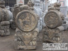 仿古门墩|仿古石墩-曲阳石雕网