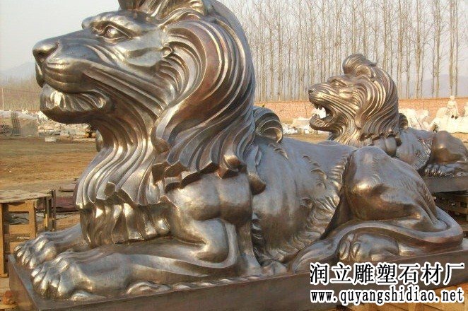 铜狮子雕塑