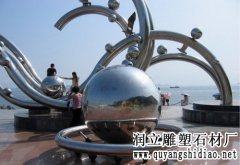 景观不锈钢雕塑-曲阳石雕网