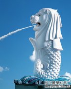 鱼尾狮雕塑
