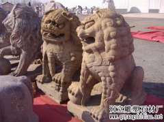 仿古石狮子|仿古石狮-曲阳石雕网