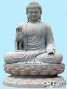 释迦摩尼石佛像雕塑-曲阳石雕网