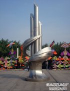 广场不锈钢雕塑-曲阳石雕网